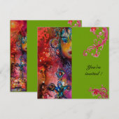 EXCALIBUR, helderrood, grijs Kaart (Voorkant / Achterkant)