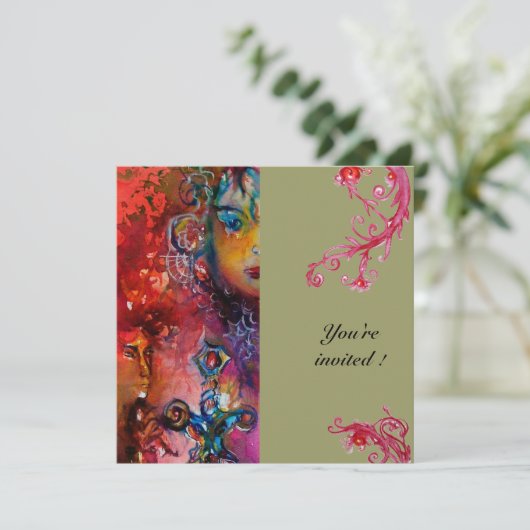 EXCALIBUR, helderrood, grijs Kaart (Staand voorkant)