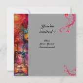 EXCALIBUR, helderrood, grijs Kaart (Achterkant)