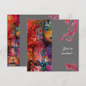 EXCALIBUR , helderrood, grijs Kaart (Voorkant / Achterkant)