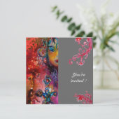 EXCALIBUR , helderrood, grijs Kaart (Staand voorkant)