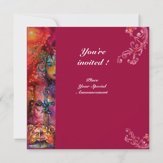 EXCALIBUR , helderrood , Kaart (Achterkant)