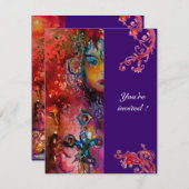 EXCALIBUR , helderrood, paars Kaart (Voorkant / Achterkant)