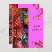 EXCALIBUR , helderrood , paars Kaart (Voorkant / Achterkant)