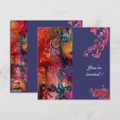 EXCALIBUR , helderrood, paars Kaart (Voorkant / Achterkant)