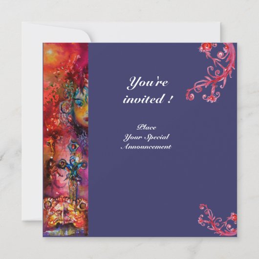 EXCALIBUR, helderrood, paars Kaart (Achterkant)