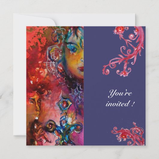 EXCALIBUR , helderrood, paars Kaart (Voorkant)