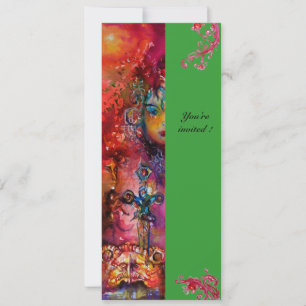 EXCALIBUR, helderrood, roze blauw groen Kaart