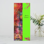 EXCALIBUR , helderrood ,roze blauw groen Kaart (Staand voorkant)