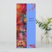 EXCALIBUR, helderrood, roze blauw Kaart (Staand voorkant)