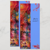 EXCALIBUR, helderrood, roze blauw Kaart (Voorkant / Achterkant)