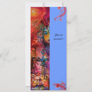 EXCALIBUR, helderrood, roze blauw Kaart
