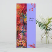 EXCALIBUR, helderrood, roze blauw Kaart (Staand voorkant)