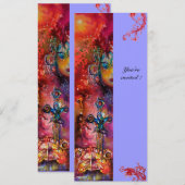 EXCALIBUR, helderrood, roze blauw Kaart (Voorkant / Achterkant)