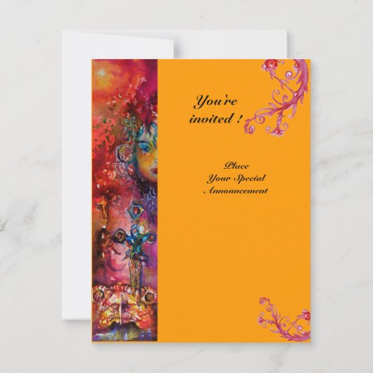 EXCALIBUR , helderrood ,roze blauw Kaart (Achterkant)