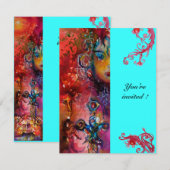 EXCALIBUR, helderrood, roze blauw Kaart (Voorkant / Achterkant)