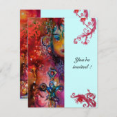 EXCALIBUR , helderrood , roze blauw Kaart (Voorkant / Achterkant)