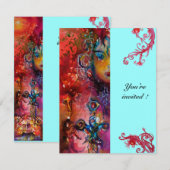 EXCALIBUR, helderrood, roze blauw Kaart (Voorkant / Achterkant)