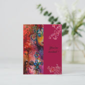 EXCALIBUR , helderrood ,roze Kaart (Staand voorkant)