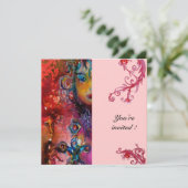 EXCALIBUR, helderrood, roze Kaart (Staand voorkant)