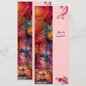 EXCALIBUR , helderrood ,roze Kaart (Voorkant / Achterkant)