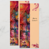 EXCALIBUR, helderrood, roze Kaart (Voorkant / Achterkant)