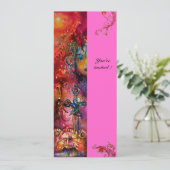 EXCALIBUR, helderrood, roze paars Kaart (Staand voorkant)