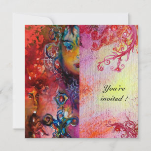 EXCALIBUR, helderrood, roze paars Kaart