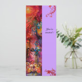 EXCALIBUR, helderrood, roze paars Kaart (Staand voorkant)