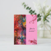 EXCALIBUR , helderrood , roze paars Kaart (Staand voorkant)