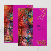 EXCALIBUR , helderrood , roze paars Kaart (Voorkant / Achterkant)