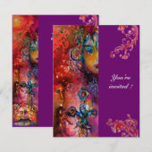 EXCALIBUR, helderrood, roze paars Kaart (Voorkant / Achterkant)