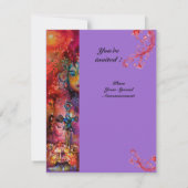 EXCALIBUR , helderrood , roze paarsviolet Kaart (Achterkant)