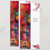 EXCALIBUR, helderrood, wit Kaart (Voorkant / Achterkant)