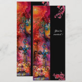 EXCALIBUR, helderrood, zwart Kaart (Voorkant / Achterkant)