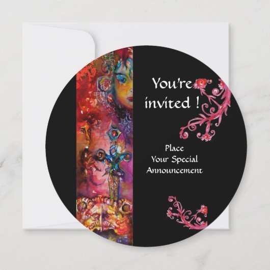 EXCALIBUR, helderrood, zwart Kaart (Achterkant)