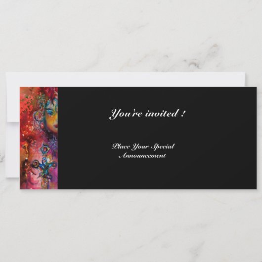 EXCALIBUR, helderrood, zwart Kaart (Achterkant)