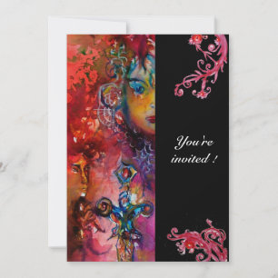 EXCALIBUR, helderrood, zwart Kaart