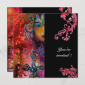 EXCALIBUR, helderrood, zwart Kaart (Voorkant / Achterkant)