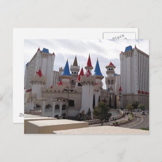 Excalibur Hotel #1 Briefkaart (Voorkant / Achterkant)