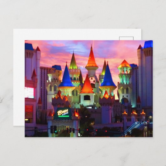 Excalibur Hotel #2 Briefkaart (Voorkant / Achterkant)