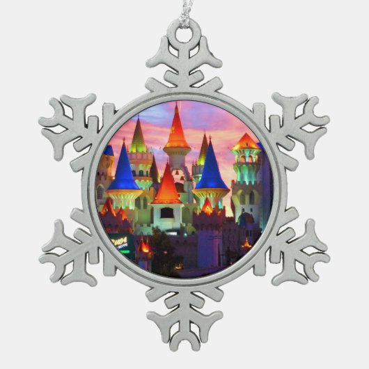 Excalibur Hotel #2 Snowflake Ornament (Voorkant)