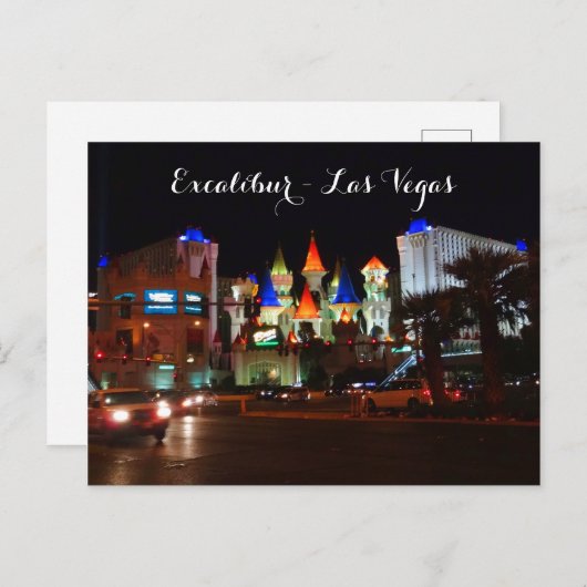 Excalibur Hotel #5 Briefkaart (Voorkant / Achterkant)