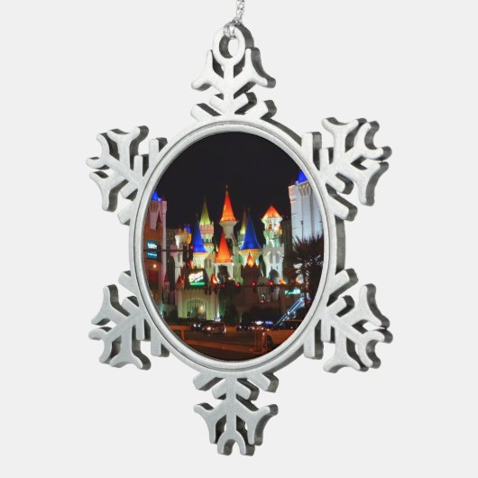 Excalibur Hotel #5 Snowflake Ornament (Rechts)