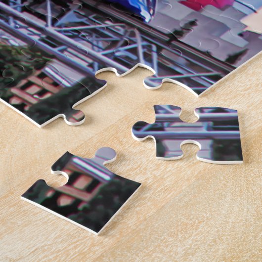 Excalibur hotel en Monorail, Las Vegas Puzzle Legpuzzel (Zijkant)