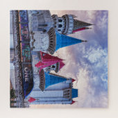 Excalibur hotel en Monorail, Las Vegas Puzzle Legpuzzel (Horizontaal)