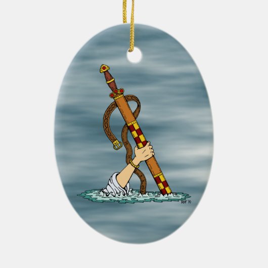 Excalibur Keramisch Ornament (Achterkant)