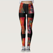 EXCALIBUR, KONINGIN VAN MAGISCH GESTUURD Fantasemo Leggings (Voorkant)