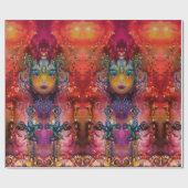 EXCALIBUR/KONINGIN VAN MAGISCH GEWOORD Rood gele F Cadeaupapier (Vlak)