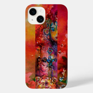 EXCALIBUR/KONINGIN VAN MAGISCH GEWOORD Rood gele F Case-Mate iPhone Case